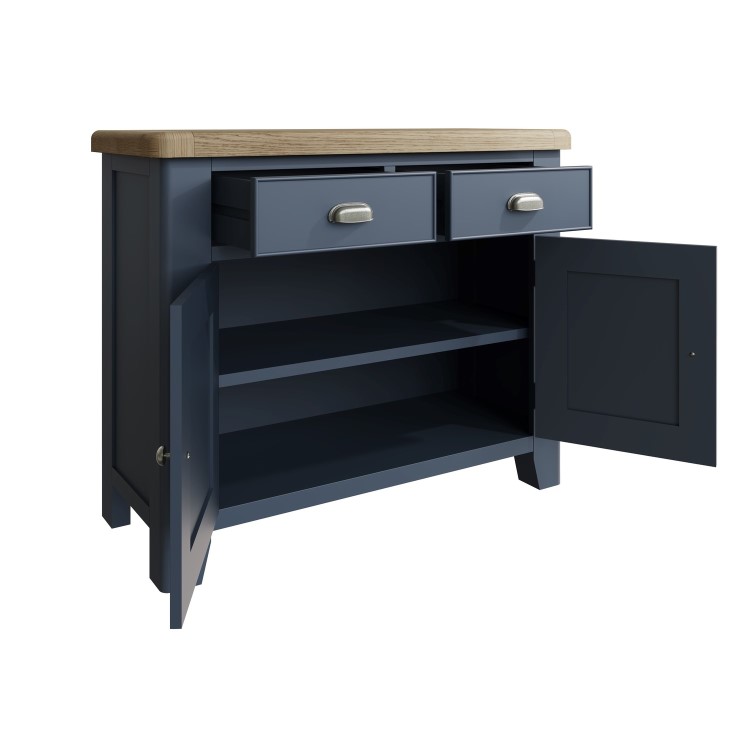 Navy & Oak Small Sideboard -  Pegasus