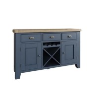 Large Navy & Oak Sideboard - Pegasus