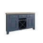 Large Navy & Oak Sideboard - Pegasus
