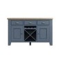 Large Navy & Oak Sideboard - Pegasus
