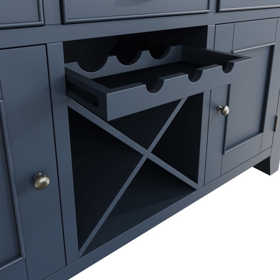 Large Navy & Oak Sideboard - Pegasus