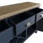 Large Navy & Oak Sideboard - Pegasus