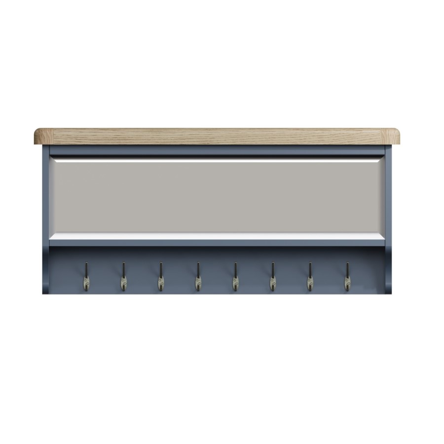 Navy & Oak Coat Rack - Pegasus