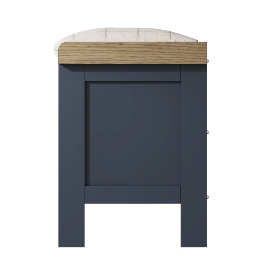 Navy Hallway Storage Bench - Pegasus