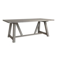 Grey Oak Trestle Table - Ambleside