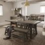 Grey Oak Trestle Table - Ambleside