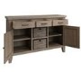 Grey Oak Sideboard with Baskets -  Ambleside