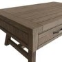 Large Grey Oak Coffee Table with Storage - Ambleside