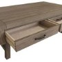 Large Grey Oak Coffee Table with Storage - Ambleside