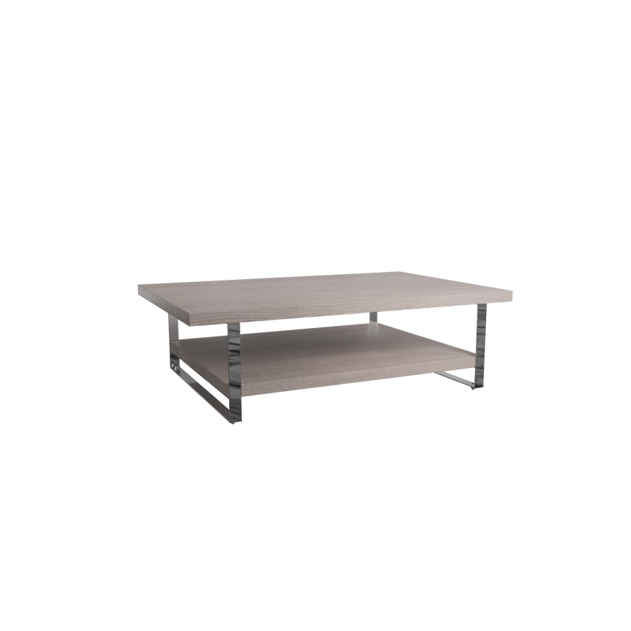 Large Grey Oak Effect Coffee Table - Arabella