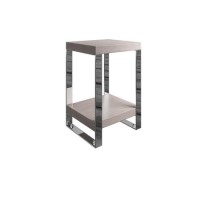 Small Grey Oak Effect Side Table - Arabella 
