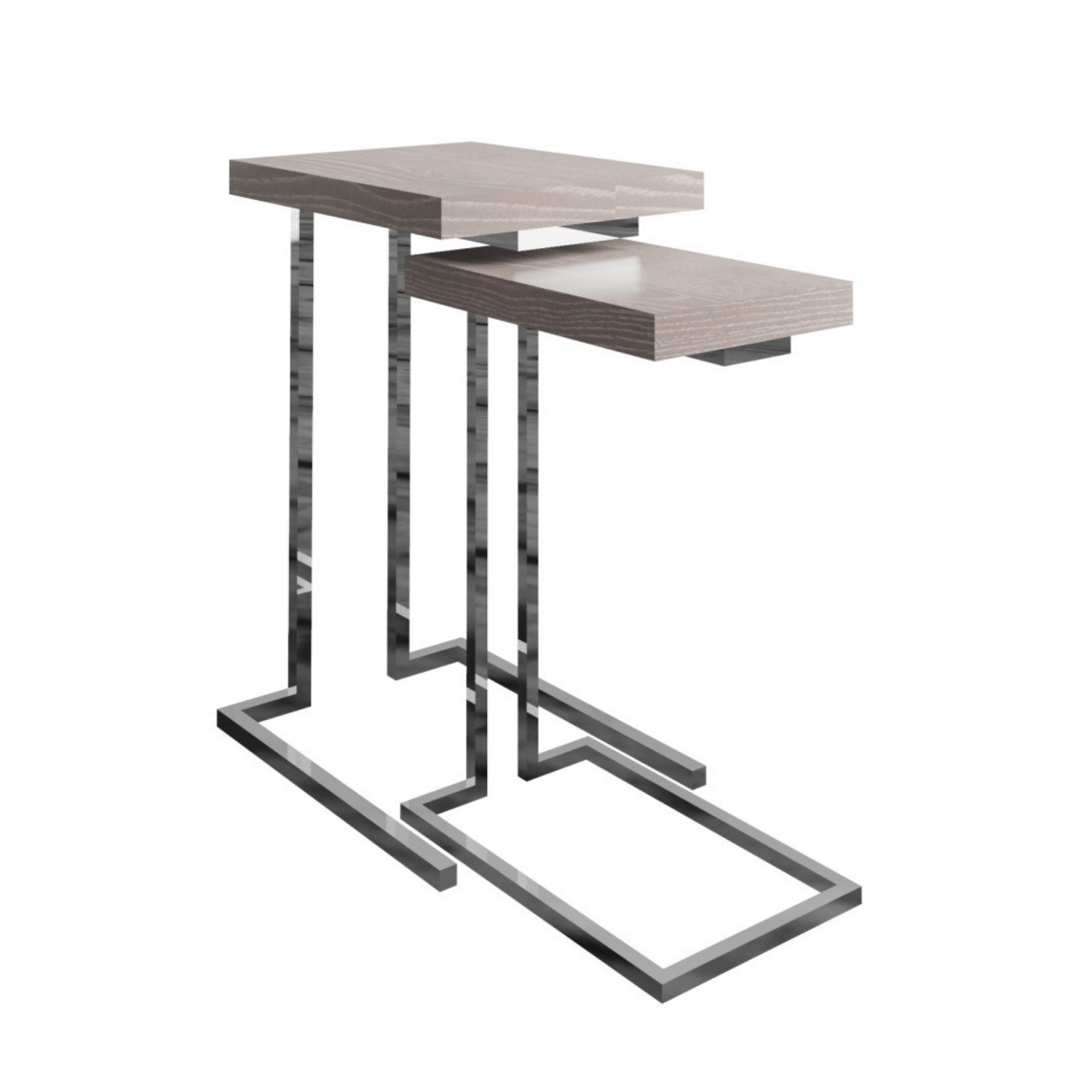 Nest of 2 Sofa Tables in Grey Oak Effect Arabella Furniture123