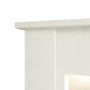 White Marble Freestanding Fireplace Surround with LED Lights - Be Modern