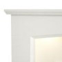 White Marble Fireplace Surround with LED Lights - 52 Inch - Be Modern Emeilia