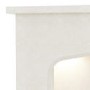 White Marble Freestanding Fireplace Surround with LED Lights - Be Modern Tasmin