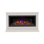 White and Grey Freestandsing Electric Fireplace Suite - 52 Inch - Be Modern Hansford