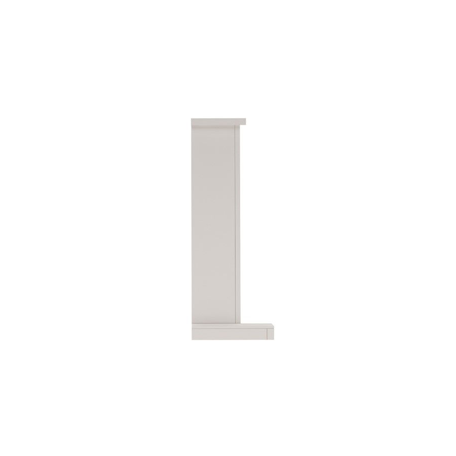 White and Grey Freestandsing Electric Fireplace Suite - 52 Inch - Be Modern Hansford