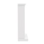 White Freestanding Electric Fireplace Suite with Chrome Insert - Be Modern