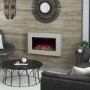 Beige Wall Mounted Electric Fireplace - Be Modern Albali