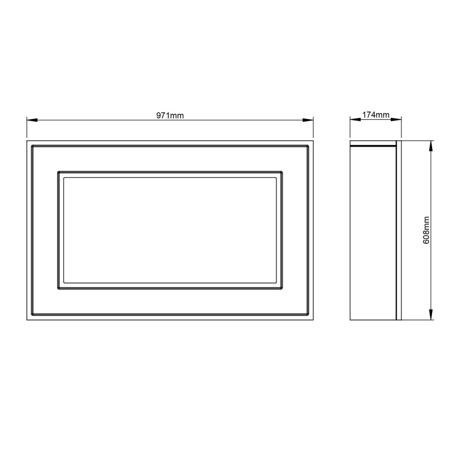 Beige Wall Mounted Electric Fireplace - Be Modern Albali