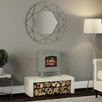 Grey Freestanding Electric Stove Fire - Be Modern Colman