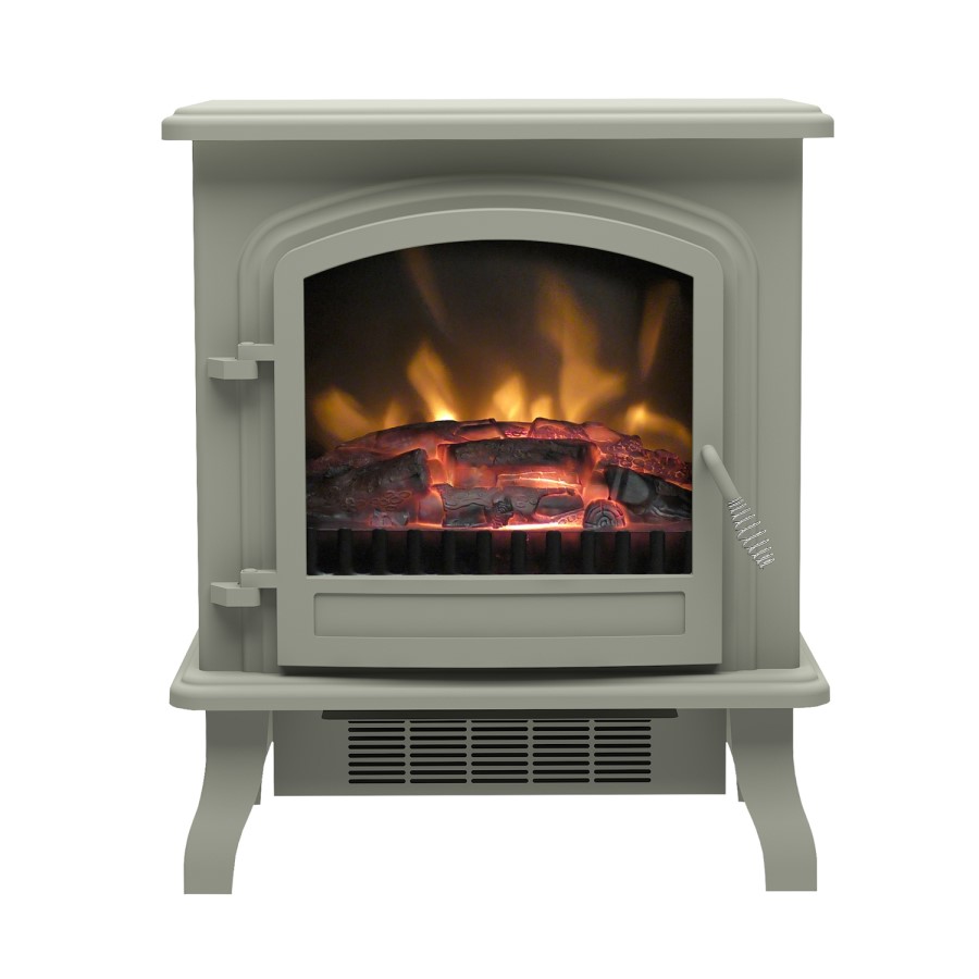 Grey Freestanding Electric Stove Fire - Be Modern Colman