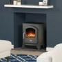 Grey Cast Iron Electric Stove Fireplace - Be Modern Serrano