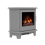 Grey Freestanding Log Effect Electric Stove Fireplace Suite - Be Modern Southgate