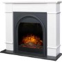 Adam White and Grey Electric Fireplace Suite 44" - Chesterfield