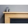 Oak and Grey Freestanding Electric Fireplace Suite - 43 Inch - Adam