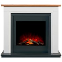 Adam Brentwood White and Black Freestanding Electric Fireplace Suite 43 Inch Adam Brentwood White and Black Freestanding Electric Fireplace Suite 43 Inch