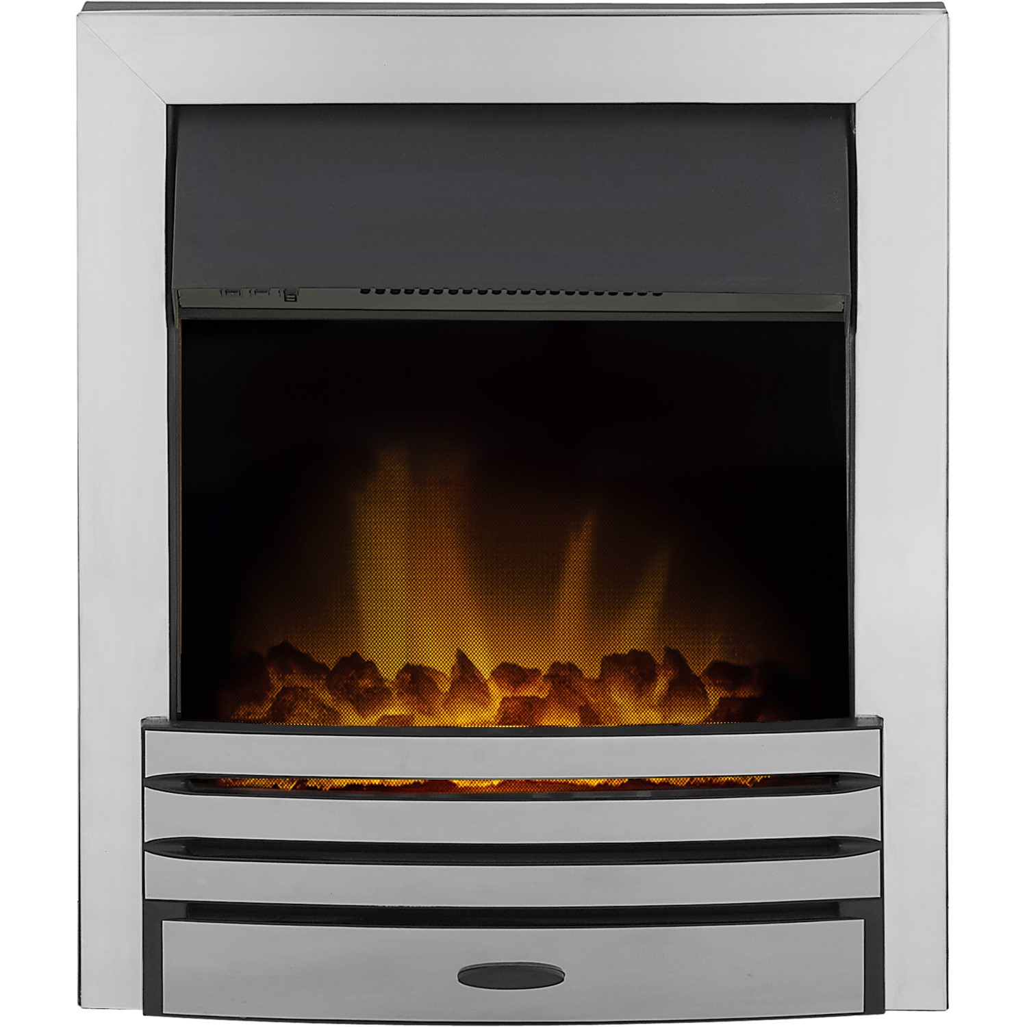 Remote Control Inset Gas Fires Uk Adam Eclipse Chrome Inset Electric Fire with Remote Control - Furniture123