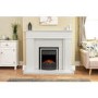 Adam Black and Brass Inset Electric Fireplace - Cambridge