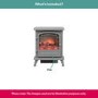 Adam Black and Brass Inset Electric Fireplace - Cambridge