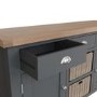 Large Dark Grey Sideboard with Storage 