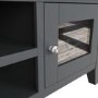 Charcoal TV Unit with Storage - TVs up to 65"