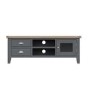 Charcoal TV Unit with Storage - TVs up to 65"