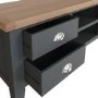 Charcoal TV Unit with Storage - TVs up to 65"