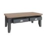 Large Dark Grey Coffee Table with Storage 