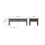 Large Dark Grey Coffee Table with Storage 