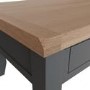 Large Dark Grey Coffee Table with Storage 