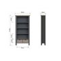 Large Dark Grey Bookcase with Storage