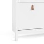 White Shoe Cabinet with 4 Compartments - Barcelona