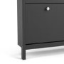Black Shoe Cabinet with 4 Cabinets - Madrid 