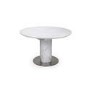 White Marble Round Extendable Dining Table - Seats 6