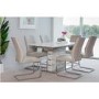 GRADE A1 - White Marble Extendable Dining Table 160-220cm - Etan