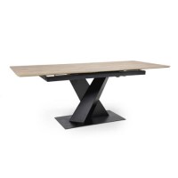 Large Extendable Oak Dining Table - Seats 4-6 - Ashar