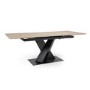 Large Extendable Oak Dining Table - Seats 4-6 - Ashar