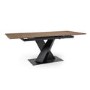 Large Extendable Walnut Dining Table - Seats 4-6 - Asher