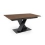 Large Extendable Walnut Dining Table - Seats 4-6 - Asher